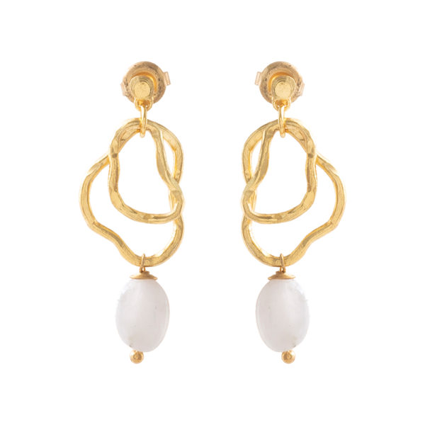 Boucles d'oreilles Fascinantes Pierre de Lune